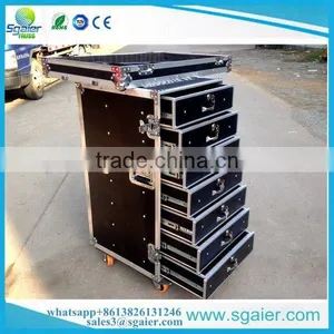 Sgaier 20u Flight Case 7 Drawers Mobile Flight Case With Locks thumbnail-2