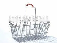 High Quality Shopping Basket Wire Mesh Basket thumbnail-5