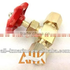 Brass Needle Straight Valves With Ring Joint & Nut For Copper Tubing thumbnail-1