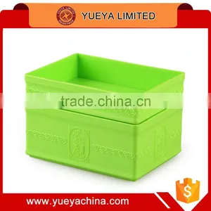 Elegant Embossed Jewelry Storage Case Desktop Stuff Organizer Package of 2pcs-Green thumbnail-1