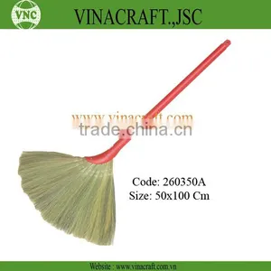 Grass Broom With Plastic Handle thumbnail-1