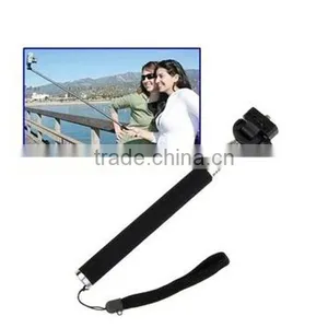 2015 Hot Selling Monopod Mini Cable Selfie Stick With Folding Clip Ready in Stock thumbnail-1