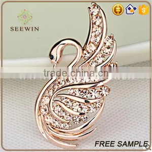 Hangzhou Exquisite Swan Custom Pin Brooch thumbnail-2