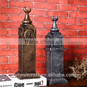 Saudi Arabia Souvenirs Resin Mecca Royal Clock Tower Makkah Gift thumbnail-1