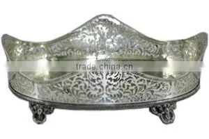 Nickle Polished Mirror Tray thumbnail-1