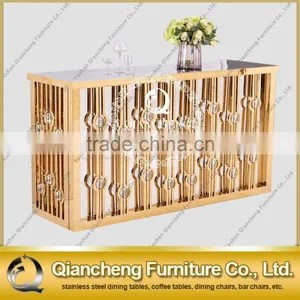 Rose Golden Wedding Cake Table for Banquet Hall thumbnail-1