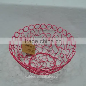 Metal Wire Fruit Basket With Open Design thumbnail-3