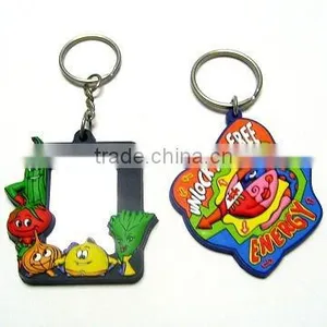3D Rubber Key Chain With Mirror thumbnail-1