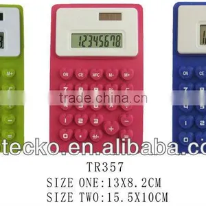 Good Selling 8 Digits Solar and Battery Silicone Calculator thumbnail-1