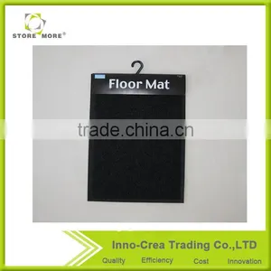 Black Polyester Choride Non-slip Durable Floor Mat thumbnail-1