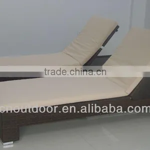 Rattan Chaise Lounge Bed T138 thumbnail-1