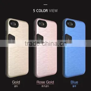 Ganada Anti-skid Card Bumper/card Pocket PC&TPU Cell Phone Case for Iphone thumbnail-1