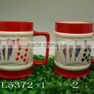 Ceramic Poker Cup SN10882 thumbnail-1