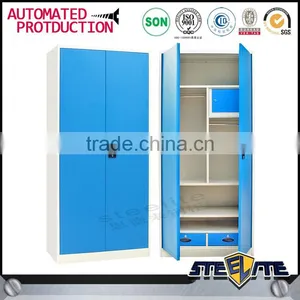 Home Furniture Godrej Steel Almirah Designs With Price/double Door Metal Locker on Sale thumbnail-4
