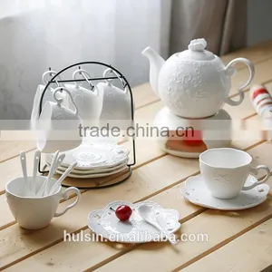 Porcelain Tea Cup and Saucer Tea Cup Set With Saucer 7 oz thumbnail-1