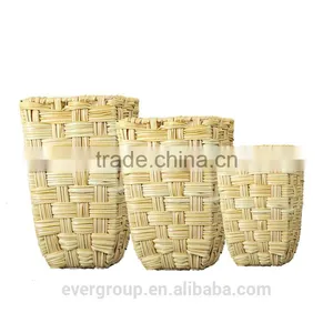 PE Rattan Garden Flower Boxes Planters With Plastic Liner for Planting thumbnail-5