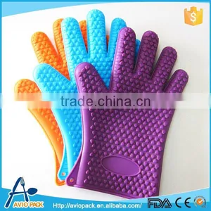 Wholesale Heat Resistant Silicone Gloves for BBQ, Baking, Cooking thumbnail-1