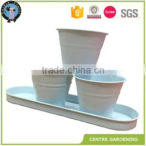 Cheap Mini Garden Decorate Color Painting Metal Flower Pot thumbnail-1