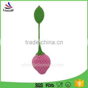 Strawberry Silicone Tea Infuser Loose Leaf Herbal Tea Filter Strainer For Mug Cup thumbnail-1