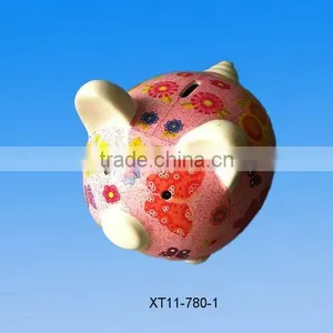 Hot Ceramic Piggy Bank Glaze Saving Bank thumbnail-1