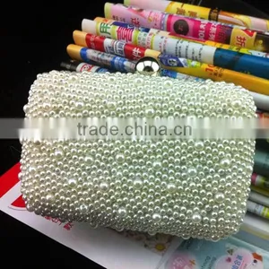 Chain Pearl Beaded Evening Bags Pearl Evening Bag thumbnail-1