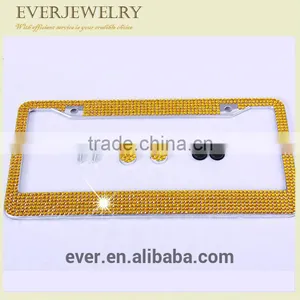 Light and Sparkling Red Diamond Car License Number Plate thumbnail-2