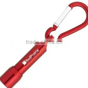 LED Carabiner Torch Keyring Metal thumbnail-1