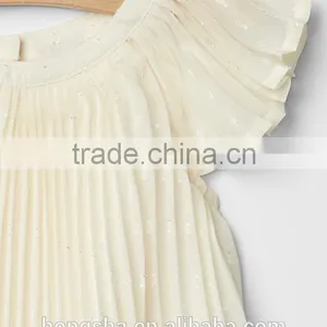 Fancy One Year Old Baby Party Eyelet Flutter Dresses For Baby Girl HSD5050 thumbnail-3