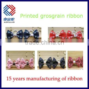 Printed Grosgrain Ribbon Bow for Baby thumbnail-3
