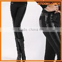 Women Classic PU Leggings Wholesale thumbnail-1