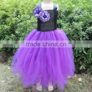 Wholesale Crochet Top Tutu Dress Baby Tutu Dress With Flowe thumbnail-5