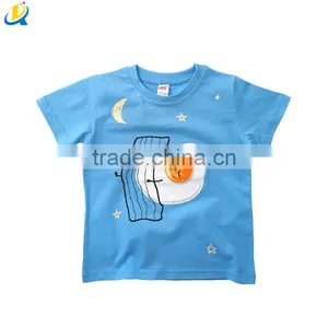 Top Quality Black Fancy Boys Custom Printing Kids t Shirt Children Short Sleeve T-shirt thumbnail-4