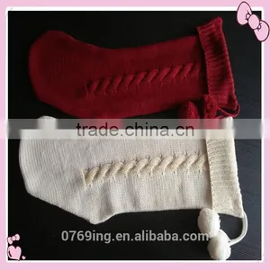 New Style Handmade Knit Christmas Stockings,Cheap Christmas Stocking thumbnail-2