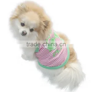 Cheap Stripe Pet Puppy Summer Shirt Pet Clothes T Shirt With Printing thumbnail-3