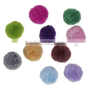 Cashmere Pom Pom Balls DIY Craft Decoration At Random Round 35mm Dia. thumbnail-1