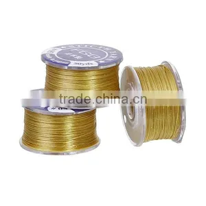 Wholesale Golden 0.2mm Nylon Jewelry Thread Cord thumbnail-1