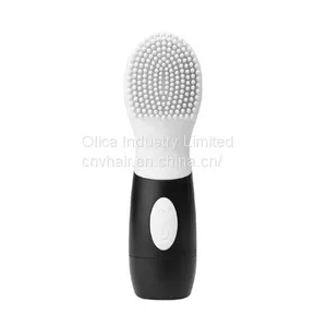 White CNV Electric Ultrasonic Face Cleansing Facial Brush Silicone Facial Brush, Cleanser and Massager thumbnail-2