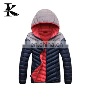 Hot Sale Reflective Breathable Winter Down Jacket Padded Coats With Hood thumbnail-3