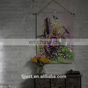Angel Tapestry Wall Hangings With Led Lights thumbnail-2