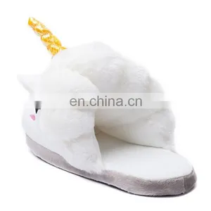High Quality Cute Design Christmas Unicorn Slippers thumbnail-4