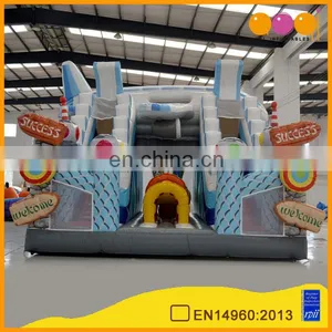 2016 AOQI Newest Design Fun Airport Gaint Inflatable Slide Double Lane for Kids thumbnail-1