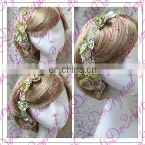 Aidocrystal Brital Wedding Party Hair Flower Accessories,rhinestone Bridal Headwear,wedding Headpiece thumbnail-2