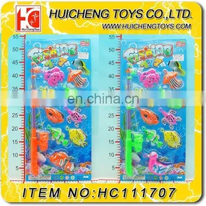 New Magic Eco-friendly Colorful 9PCS Ocean Animals With Hook Plastic Fishing Game Toys Set EN71, 7P thumbnail-1