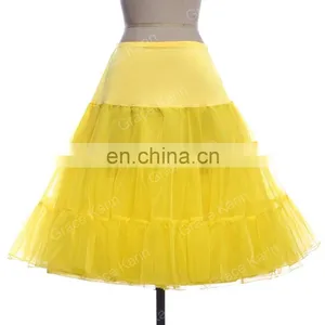 Grace Karin Yellow Tutu Petticoat Underskirt Crinoline Skirt For Wedding Vintage Dress CL008922-6 thumbnail-1