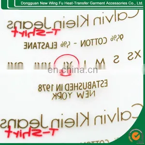 Dongguan Soft Underwear Wash Care Label Heat Transfer Print thumbnail-1