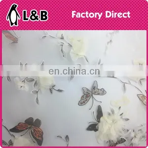 Wholesale New Popular 3D Flower Print Organza Fabric thumbnail-5