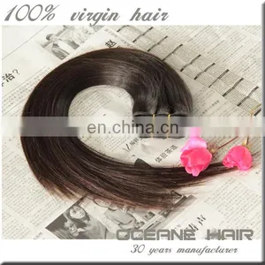 Wholesale Supply Top Grade Best Selling Factory Price Virgin Hair Extension Double Drawn 14 Inch Human Hair Weave Extension thumbnail-1