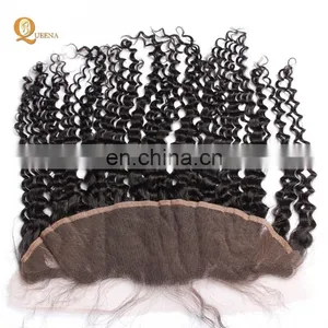 Wholesale Ear To Ear Silk Base Frontal Peruvian Human Hair Frontal Lace Closures thumbnail-5
