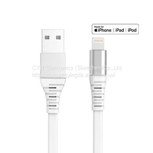 Metal Flat Lightning Cable for IPhone X and IPad Mini and IPad Air With C48B Connector thumbnail-4