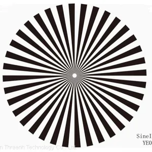 Sine Image Sector Star Test Chart for Adjusting Camera Lenses Focal Distance (36 Cycles) thumbnail-1
